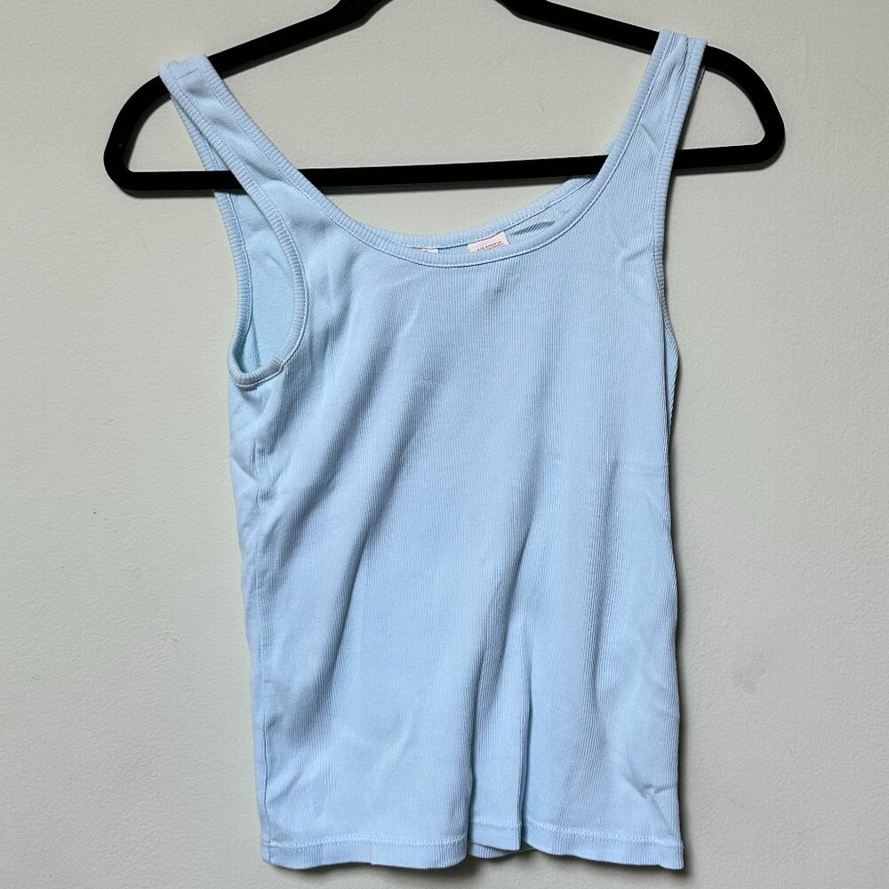 Levis Baby Blue Ribbed Tank Top Size Medium
